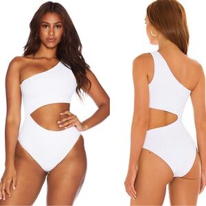 Beach Riot Celine One Piece White